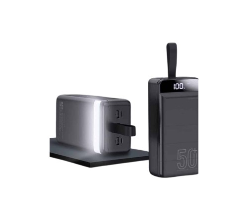 Powerbank Çoklu Şarj Girişi 50.000 Mah Taşınabilir Dijital Göstergeli