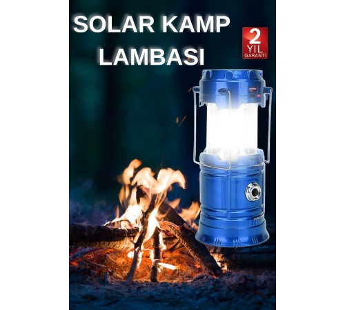 Kamp Lambası El Feneri Askılı Büyük Boy USB Şarjlı Işıldak