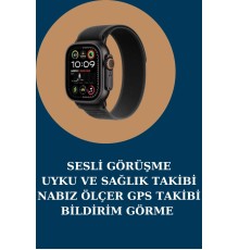 Akıllı Saat Nabız Ölçer Uyku Takibi Adımsayar Alarm ve Hatırlatıcı Çağrı Cevaplama
