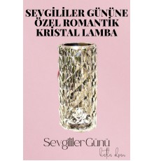 Sevgililer Gününe Özel Romantik Kristal Gece Lambası Sevgiliye Hediye