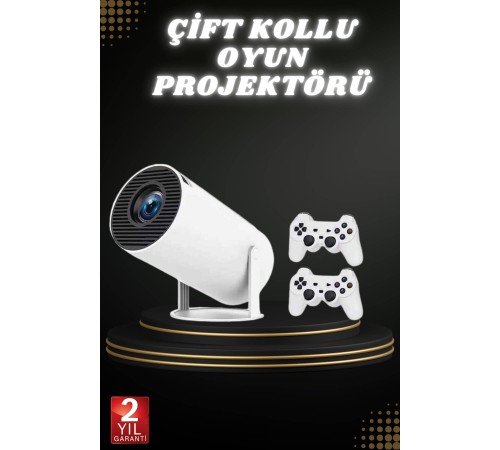 Taşınabilir Android Projeksiyon Ayaklı Çift Kollu 4K Çözünürlüklü Sinema Projeksiyonu