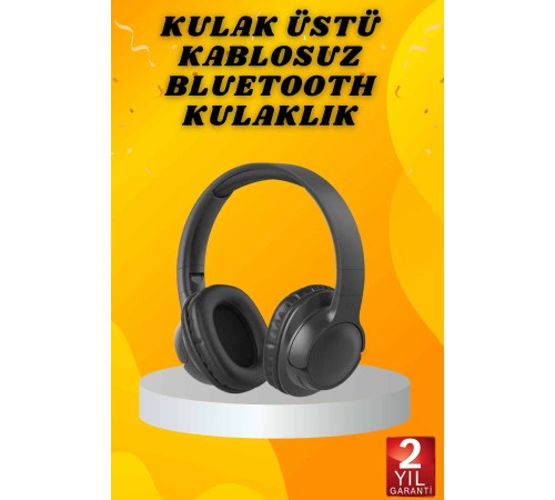 Kulak Üstü Bluetooth Kulaklık Ayarlanabiilir Uzun Pil Ömrü Kablosuz 5.0 Bluetooth
