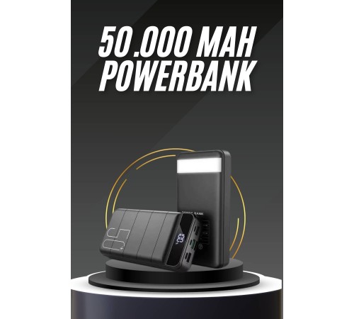 50.000 Mah Led Dijital Göstergeli USB Çıkışı Powerbank