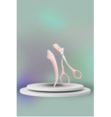 Taraklı Kaş Bıyık Makası Ve Kaş Ustura Seti Kaş Bıyık Tüy Alma Epilasyon Aleti 2'li Set