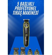 Tıraş Makinesi Şarjlı 5 Başlıklı Burun ve Kulak Temizleme