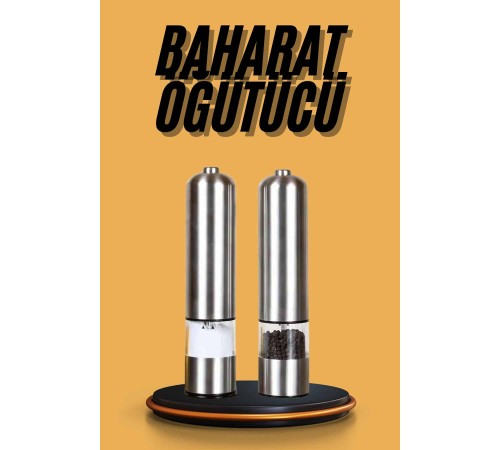 Baharat Öğütücü Otomatik Ayarlanabilir Tuz Karabiber Baharat Değirmeni Baharat Öğütücü Otomatik Ayarlanabilir Tuz Karabiber Baharat Değirmeni
