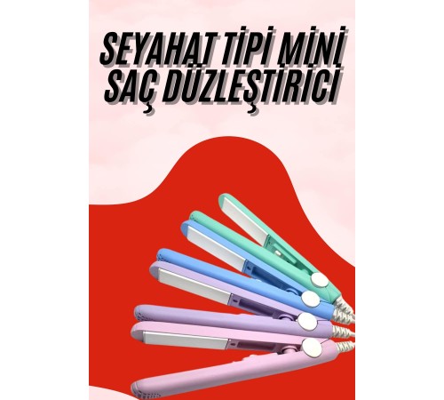 Seyahat Tipi Taşınabilir Saç Düzleştirici Saç Şekillendirici Yüksek Isı Ayarlı