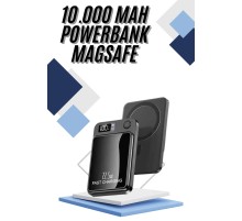 Magsafe Powerbank 10.000 mAh 22.5 Watt Hızlı Şarj Göstergeli Kablosuz Taşınabilir Şarj