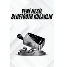 TWS Bluetooth Kulaklık Kablosuz Uzun Pil Ömrü Dijital Göstergeli Powerbank