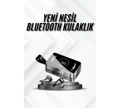 TWS Bluetooth Kulaklık Kablosuz Uzun Pil Ömrü Dijital Göstergeli Powerbank