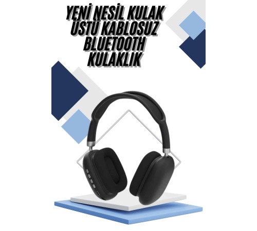 Yeni Nesil Bluetooth Kulaklık Kulak Üstü ANC Özelliği Yüksek Ses Kaliteli