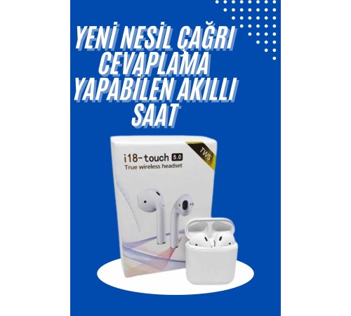 Yeni Nesil Çift Mikrofonlu Dokunmatik Kablosuz Bluetooth Kulaklık