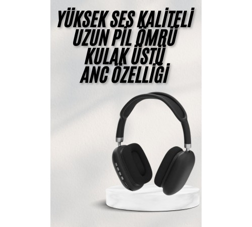 Yeni Nesil Bluetooth Kulaklık Kulak Üstü ANC Özelliği Yüksek Ses Kaliteli