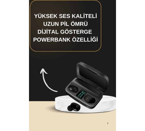 2025 Yeni Model Bluetooth Kulaklık Stereo TWS Kulaklık 5.0 Bluetooth Yüksek Ses Kaliteli