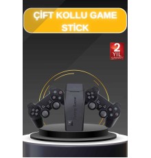 Game Stick El Atarisi 2.4g Kablosuz Çift Kol Oyunlar 4k Game Stick 3500 Oyunlu Atari Uyumlu