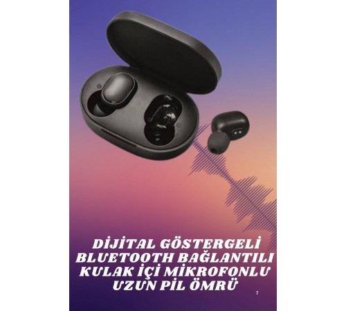 Kablosuz TWS Kulaklık Kulak İçi Mikrofonlu Bleuetooth Kulaklık Yüksek Ses Kaliteli