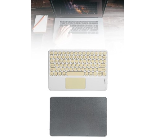 Touchpad Tüm Cihazlara Uyumlu Bluetooth Klavye Touchpad Slim Kablosuz Wifi Q Klavye