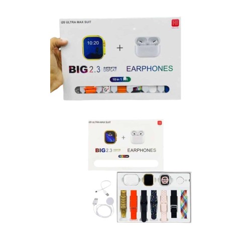 Akıllı Saat Bluetooth Kulaklık Hediyeli Bildirim Görme Sesli Görüşme Çoklu Kordon