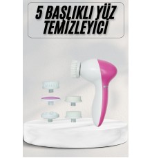 Cilt Temizleme ve Masaj Aleti 5 Başlıklı Akne ve Sivilce Önleyici