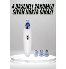 4 Başlıklı Pilli Vakumlu Siyah Nokta Temizleyici Akne Ve Sivilce Önleyici