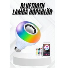 Lamba Hoparlör Ampül Görünümlü Renk Değiştirebilen Android ve İOS Uyumlu