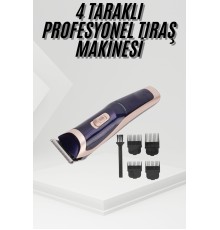 Tıraş Makinesi 4 Başlıklı Paslanmaz Çelik Bıçaklı Tüm Saç Tiplerine Uygun