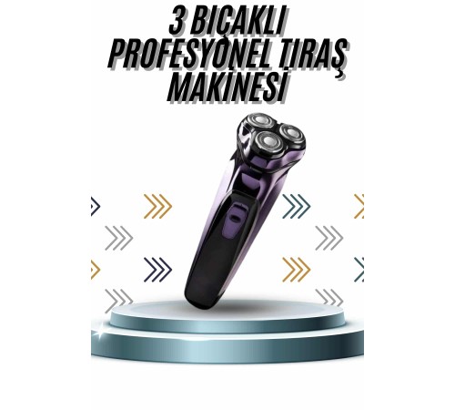 Günlük Kullanıma Uygun Profesyonel Tıraş Makinesi Döner Başlıklı
