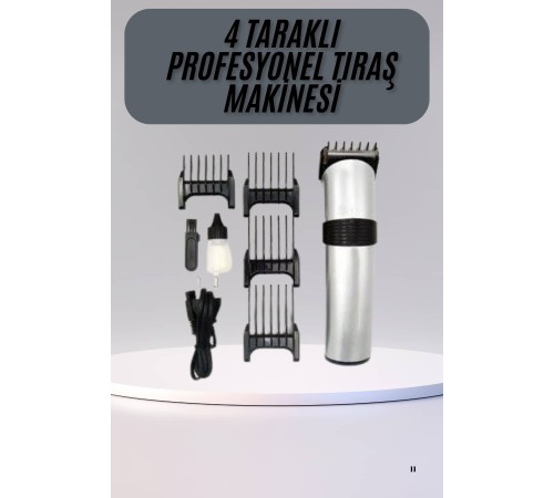 Hassas Ciltlere Özel Saç Sakal ve Vücut Kuaför Tipi Şarjlı Tıraş Makinesi