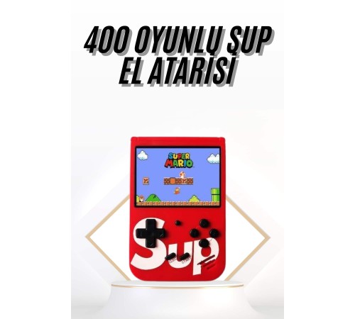 Çocuklara Özel Taşınabilir Sup El Atarisi 400 Oyunlu Nostaljik Oyun Konsolu