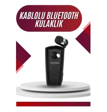 Yaka Kulaklığı Andorid Tüm Cep Telefonlarına Uyumlu Mikrofonlu Titreşimli Makaralı