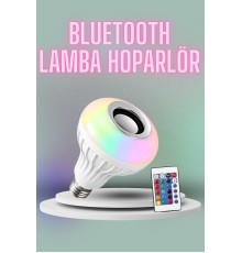 Kumandalı RGB Led Işık Bluetooth Hoparlör Ses Lambası Renkli Ampul