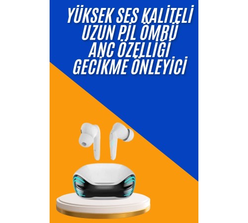 Kulaklığı Mikrofonlu Gürültü Engelleme Gecikme Önleyici Bluetooth Kulaklık