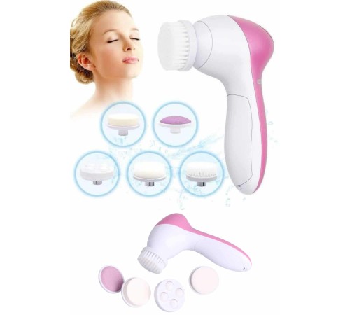 5 Başlıklı Cilt Temizleme Cihazı Ultra Kaliteli Yumuşak Kırşıklık Karşıtı