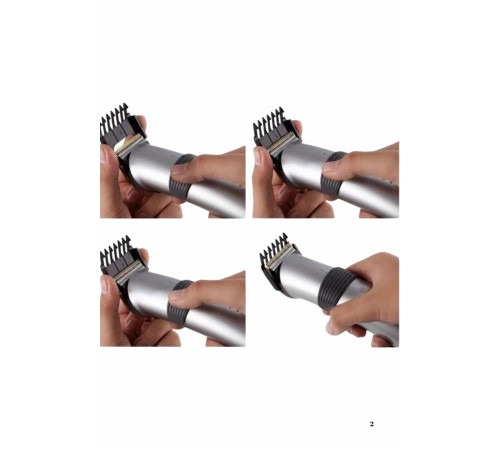 Yeni Nesil Profesyonel Şarjlı Saç Sakal Tıraş Makinesi Ayarlanabilir 4 Taraklı