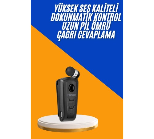 Mikrofonlu Makaralı Bluetooth Kulakiçi Kulaklık Android ve İOS Uyumlu