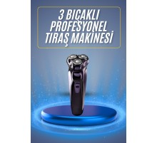 Tıraş Makinesi Hassas Ciltlere Özel Döner Başlıklı Pürüzsüz Görünüm