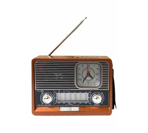 Vintage Nostaljik Radyo AUX USB SD Kart Girişli Şarjlı Bluetooth Bağlantılı