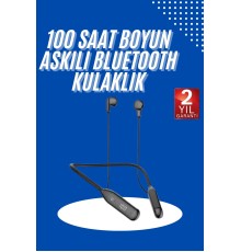 100 Saat Kablolu Boyun Askılı Dijital Göstergeli Bluetooth Kulaklık