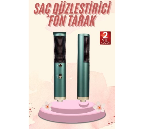 Saç Düzleştirici Fön Makinesi Saç Fırçası Profesyonel Üflemeli