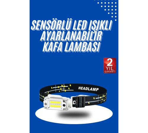 Kafa Lambası, Su Geçirmez Kafa Feneri 3 Mod Aydınlatma