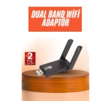 Wifi Alıcı Dual Band Usb 3.0 Adaptör Kablosuz Windows 7/8/10/11