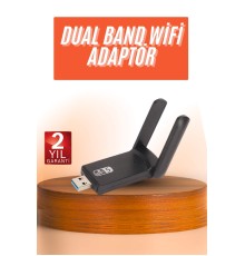 Wifi Alıcı Dual Band Usb 3.0 Adaptör Kablosuz Windows 7/8/10/11