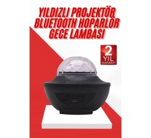 Masa ve Gece Lambası Renkli Projektör Işıklı Disko Topu Bluetooth Hoparlör