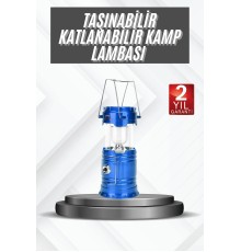 Kamp Lambası Güneş Enerjili Led Lamba Işıldak Şarjlı Powerbank Özellikli