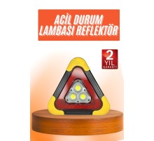 Reflektör Güneş Enerjili Taşınabilir Portatif Acil Güvenlik Işığı Araba Acil Uyarı Işığı