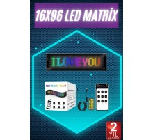 Digital Araba Yazısı Ekran Matrix En Büyük Boy 16X96 Matrix LED Panel