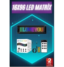 Digital Araba Yazısı Ekran Matrix En Büyük Boy 16X96 Matrix LED Panel
