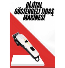 Profesyonel Şarjlı Tıraş Makinesi Turbo Kablosuz Saç Kesme Makinesi