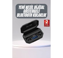 Rgb Işıklı Çift Mikrofonlu Siyah Profesyonel  Kulaklığı Kablosuz Kulakiçi