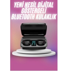 Kablosuz Bluetooth Kulaklık Android ve İOS Uyumlu Led Göstergeli Powerbankli